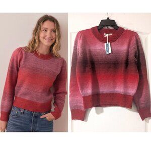 Marine Layer | Ayla Ombré Stripe Puff Sleeve Sweater